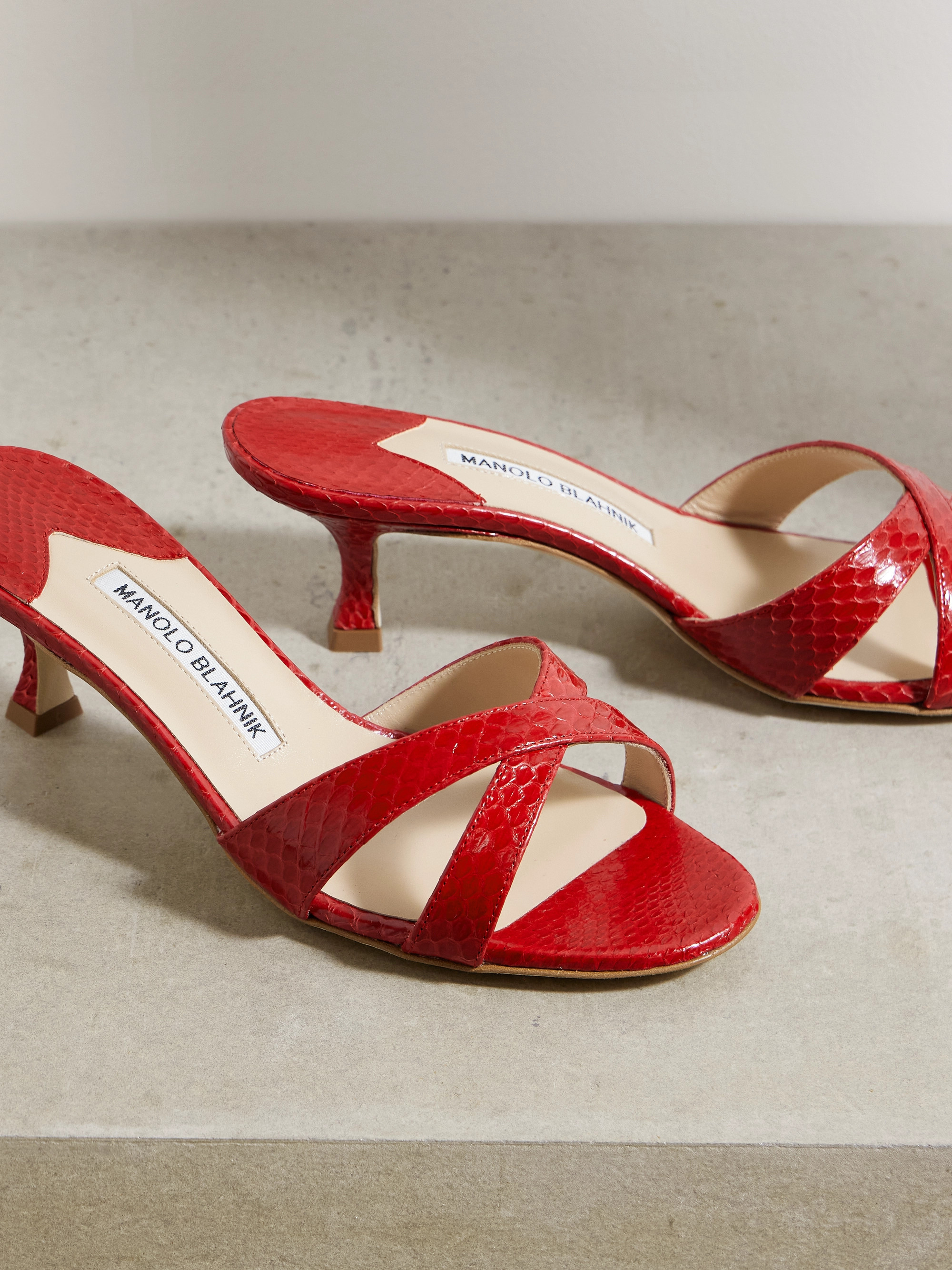 MANOLO BLAHNIK Callamu 50 elaphe mules