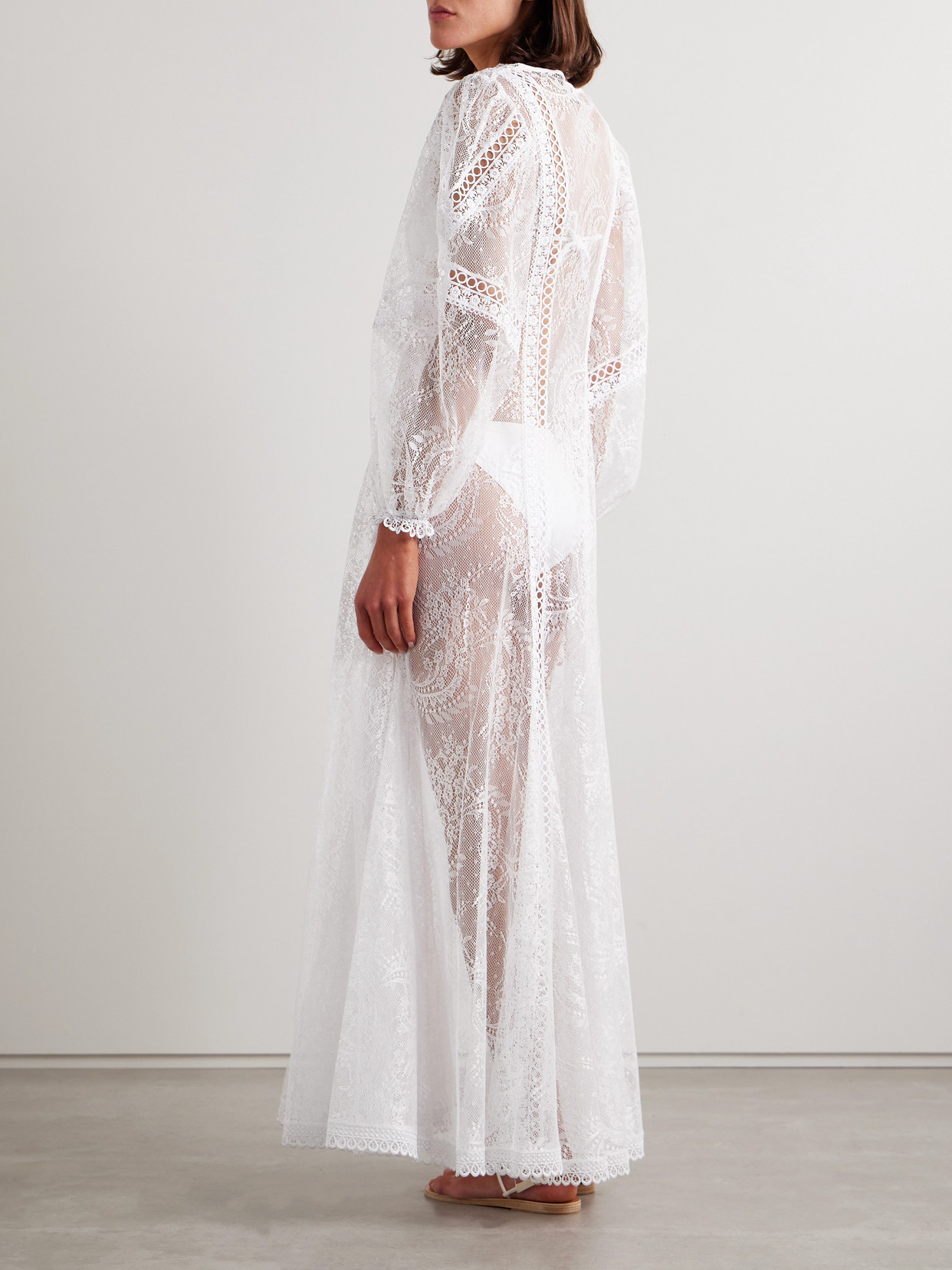 Charo Ruiz Lodie Lace Coverup In White