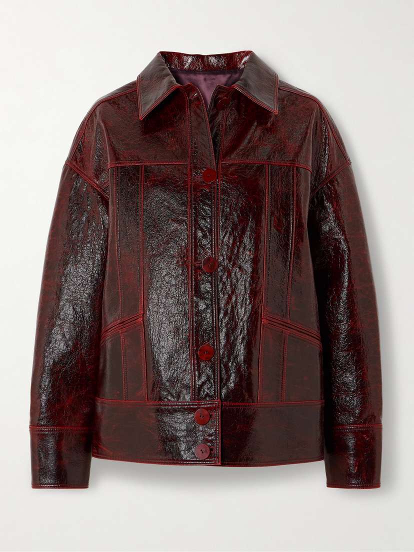 Galvan Oldboy Oversized Glossed-wool Jacket