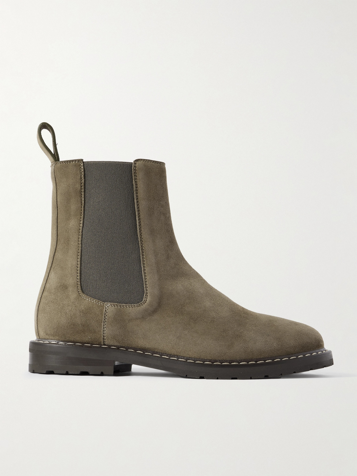 Legres 71 Suede Chelsea Boots In Green