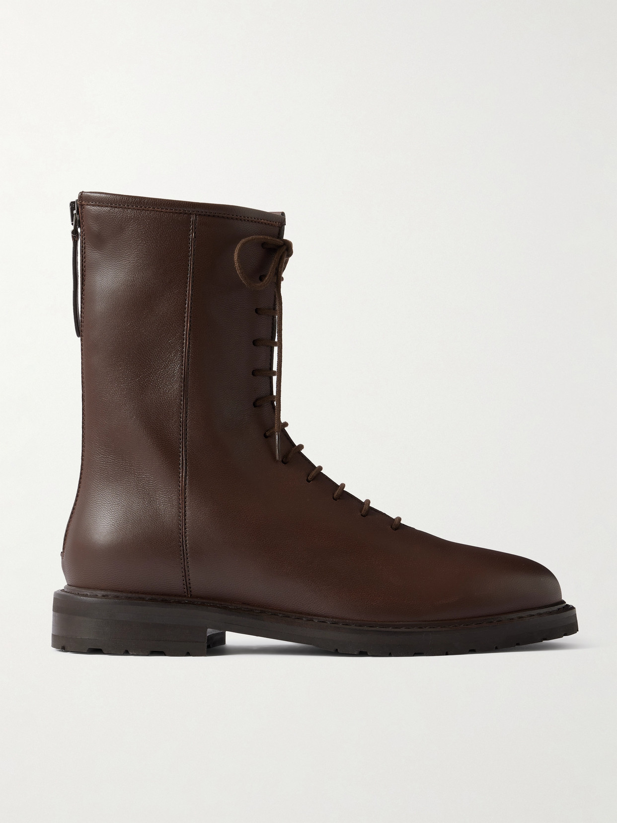 Legres Leather Ankle Boots In Brown