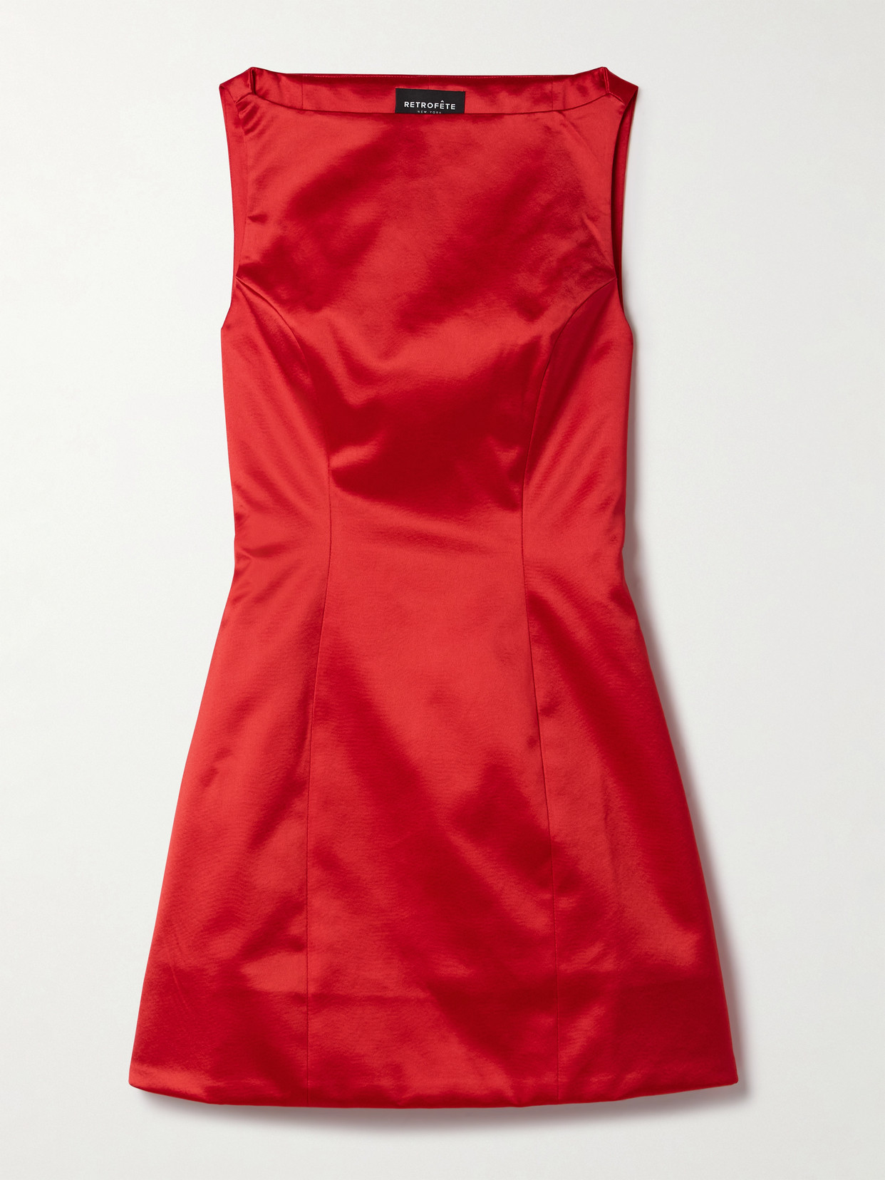 RETROFÉTE LIVLE DUCHESSE-SATIN MINI DRESS
