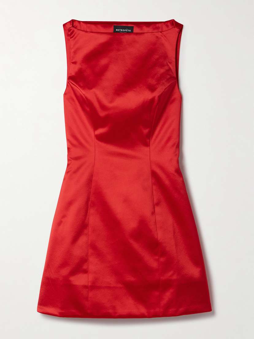 Retrofête Livle Duchesse-satin Mini Dress