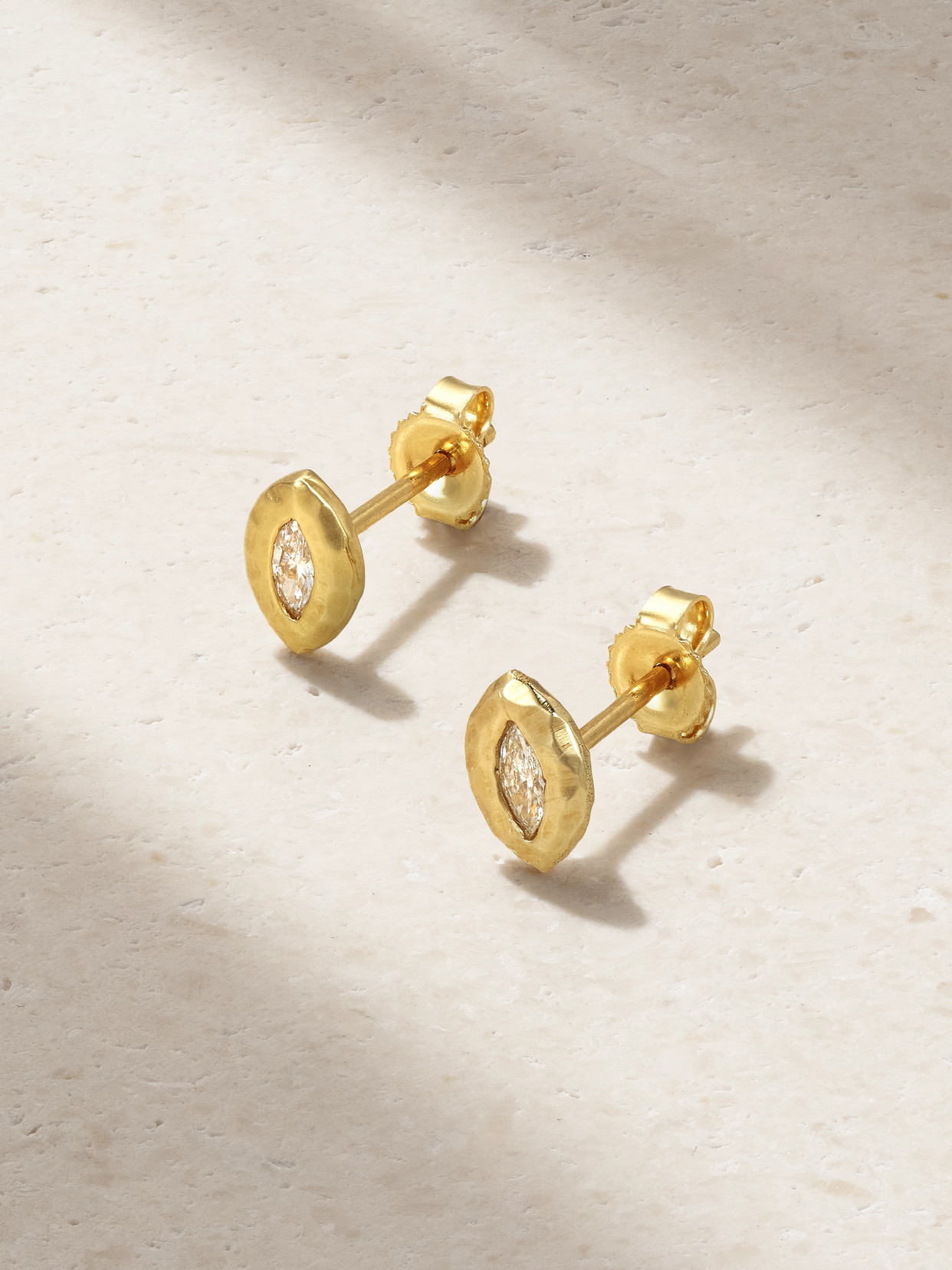 Octavia Elizabeth Nesting Gem 18-karat Recycled Gold Diamond Earrings