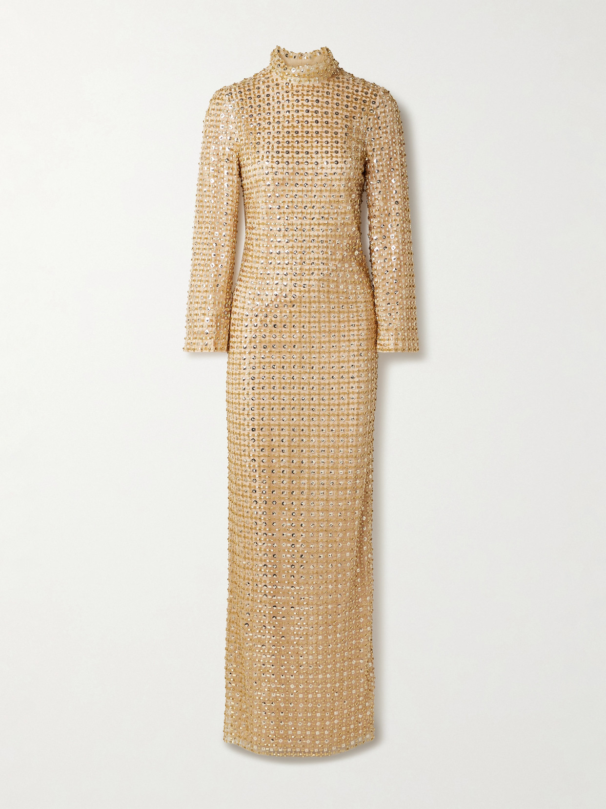 Jenny Packham - Star Gazer Embellished Tulle Gown - Gold