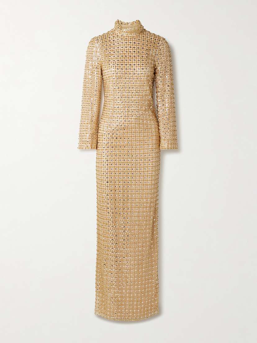 Jenny Packham Star Gazer Embellished Tulle Gown - UK 16