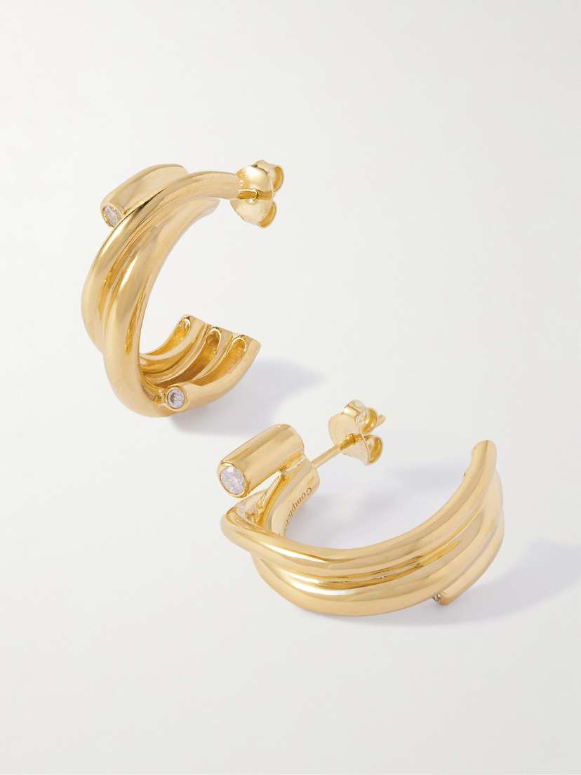 Completedworks Recycled Gold Vermeil Cubic Zirconia Earrings