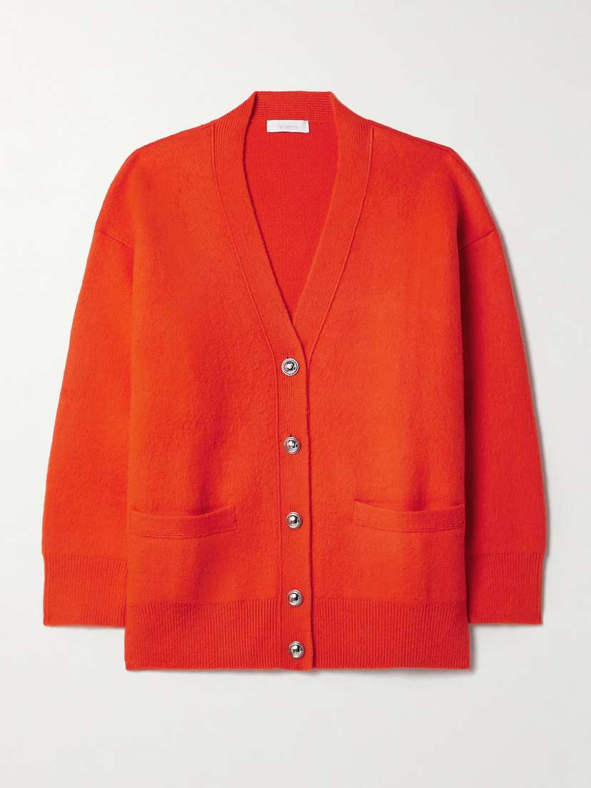 Rabanne Oversized Brushed-wool Cardigan