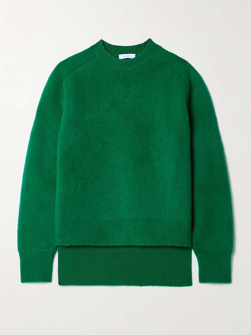 Rabanne Chain-embellished Brushed-wool Sweater