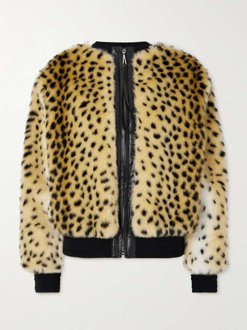 Rabanne Cheetah-print Faux-fur Jacket