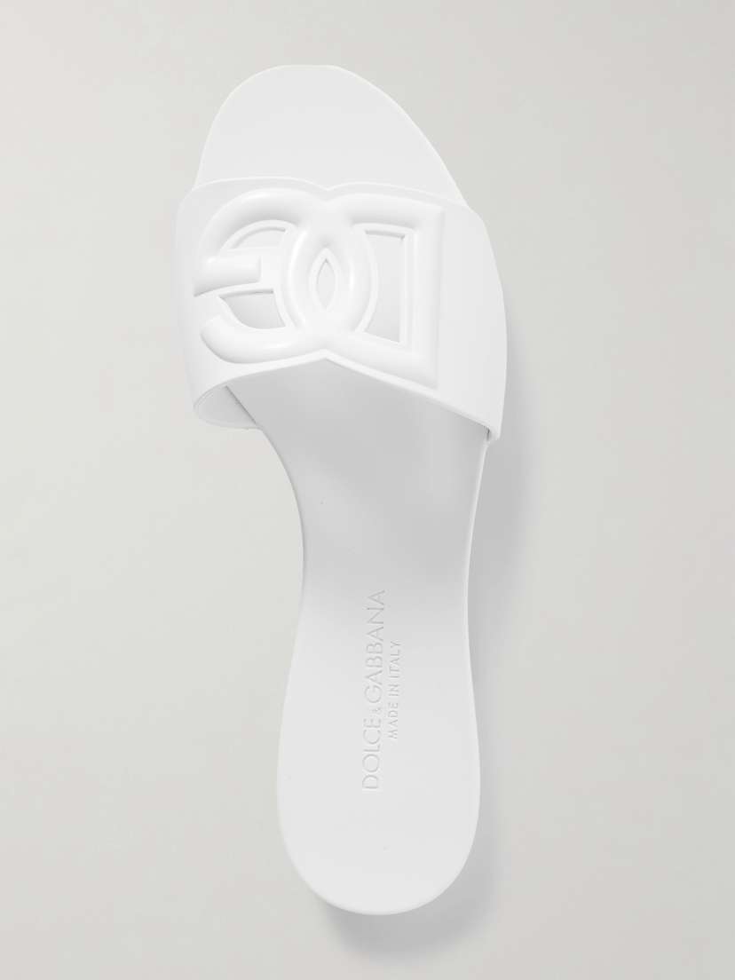Dolce & Gabbana Cut-out Rubber Slides