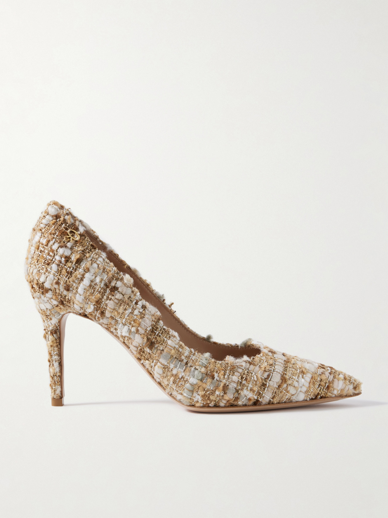 Gianvito Rossi - 85 Tweed Pumps - Neutrals