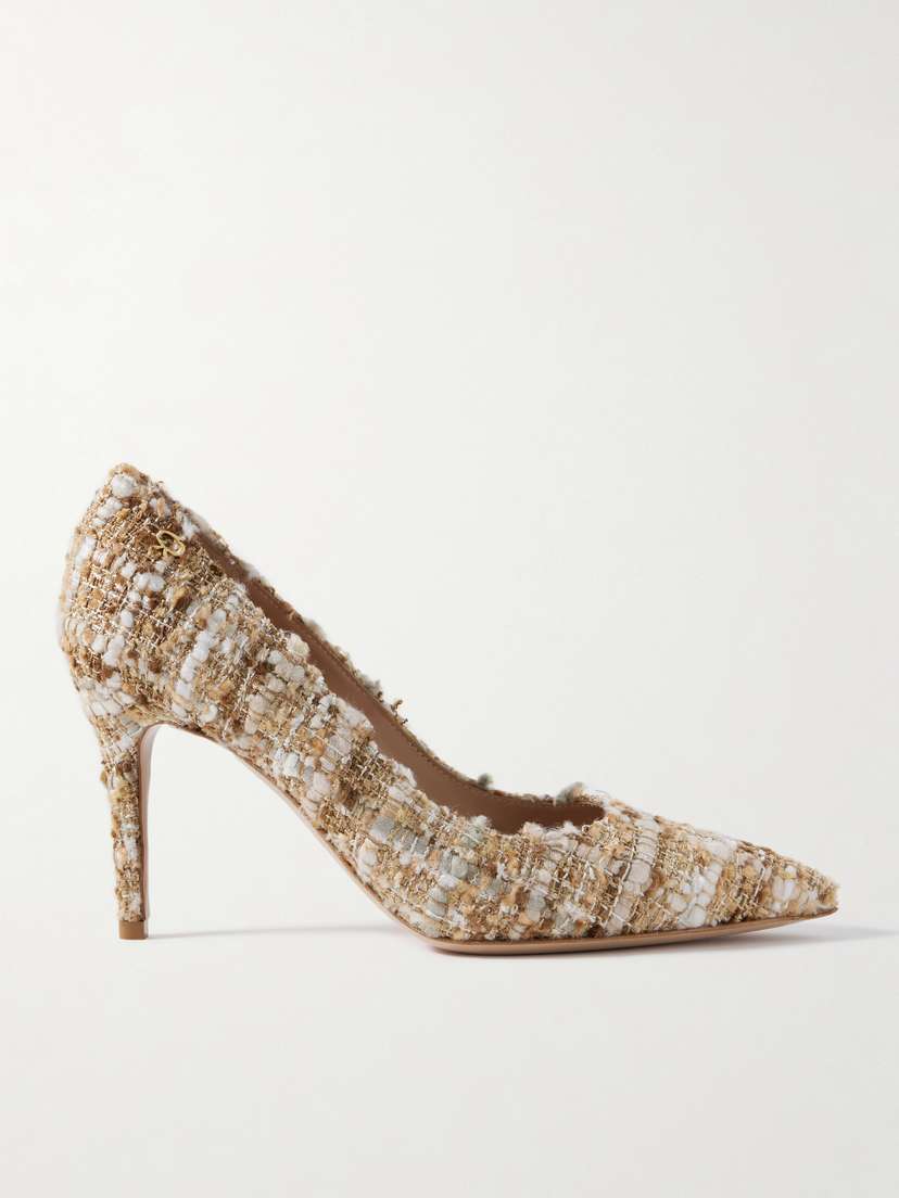 Gianvito Rossi 85 Tweed Pumps