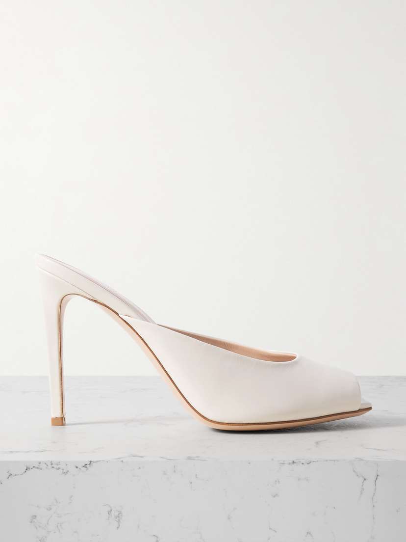 Gianvito Rossi Nuit 95 Leather Mules