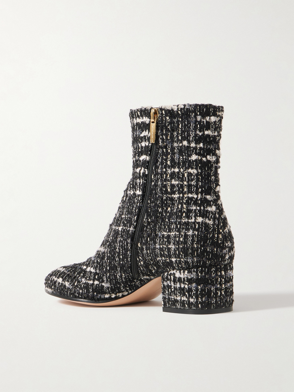 Gianvito Rossi Joelle 45 Tweed Ankle Boots In Multi