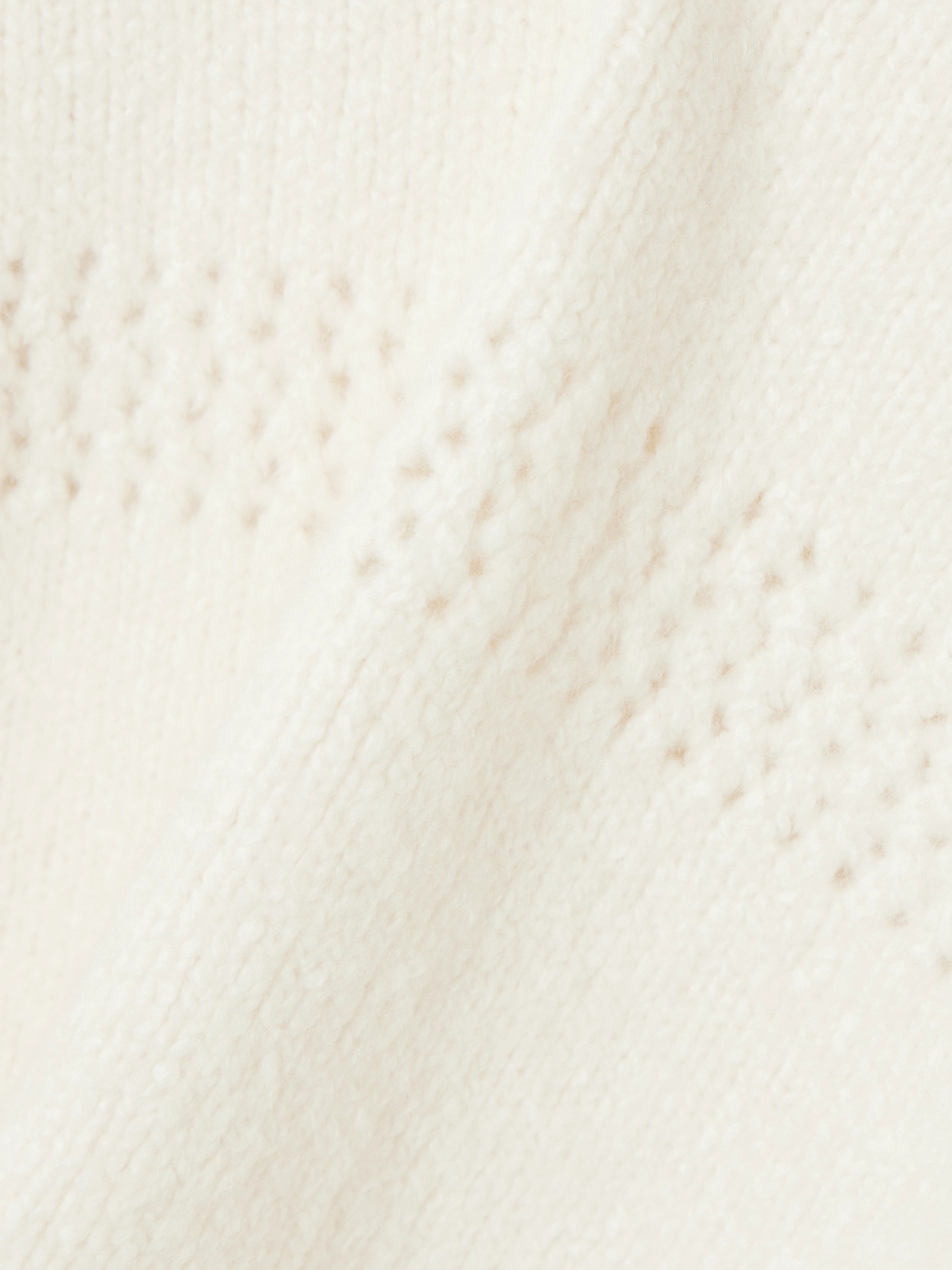 Pointelle-Knit Cashmere And Silk-Blend Sweater