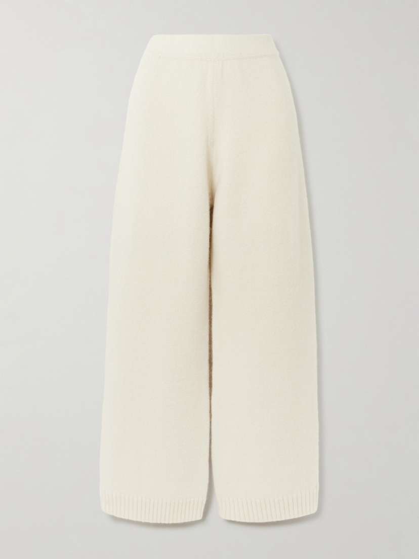 Calle Del Mar Cashmere Wide-leg Pants