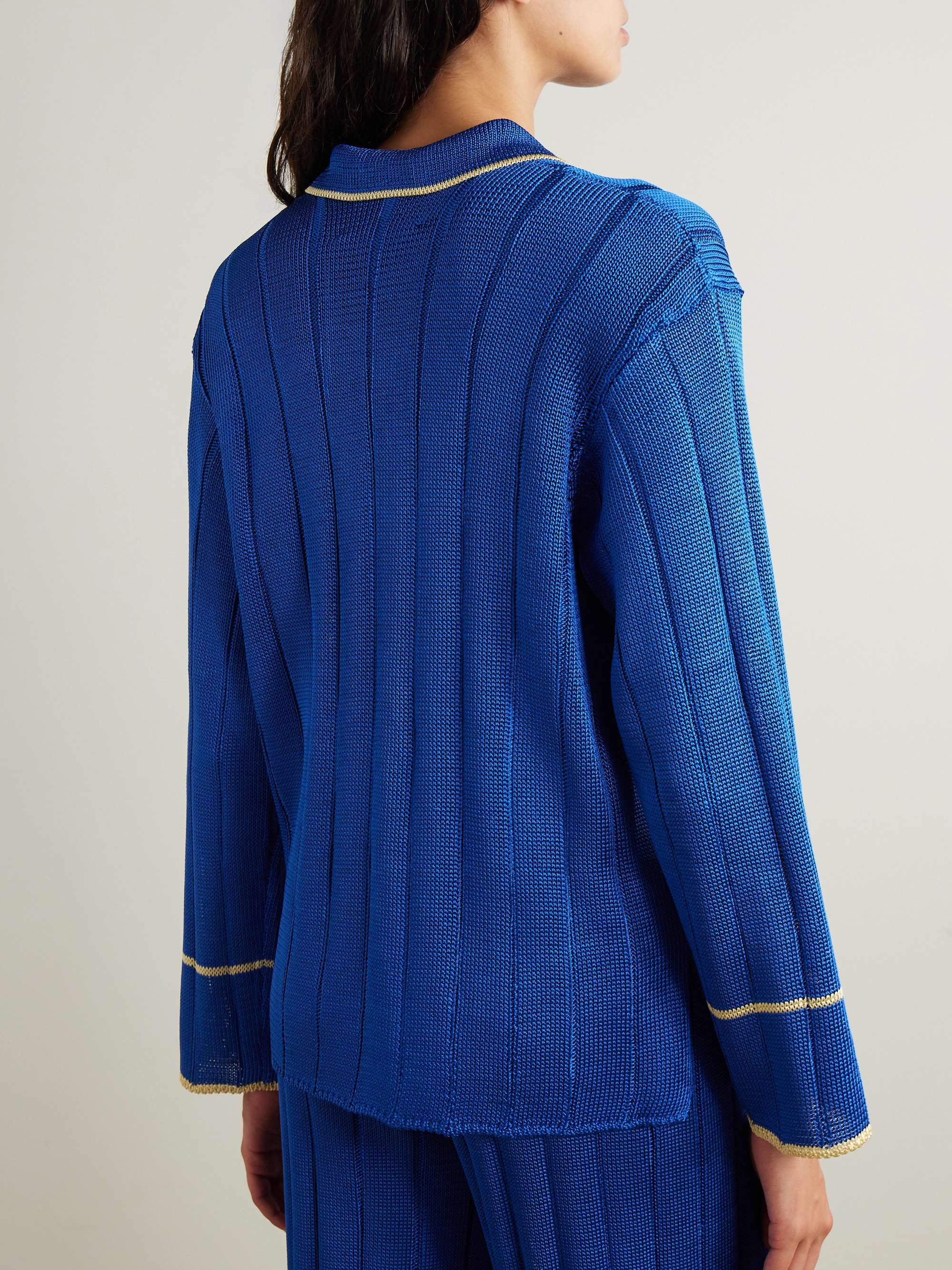 CALLE DEL MAR Ribbed-knit shirt