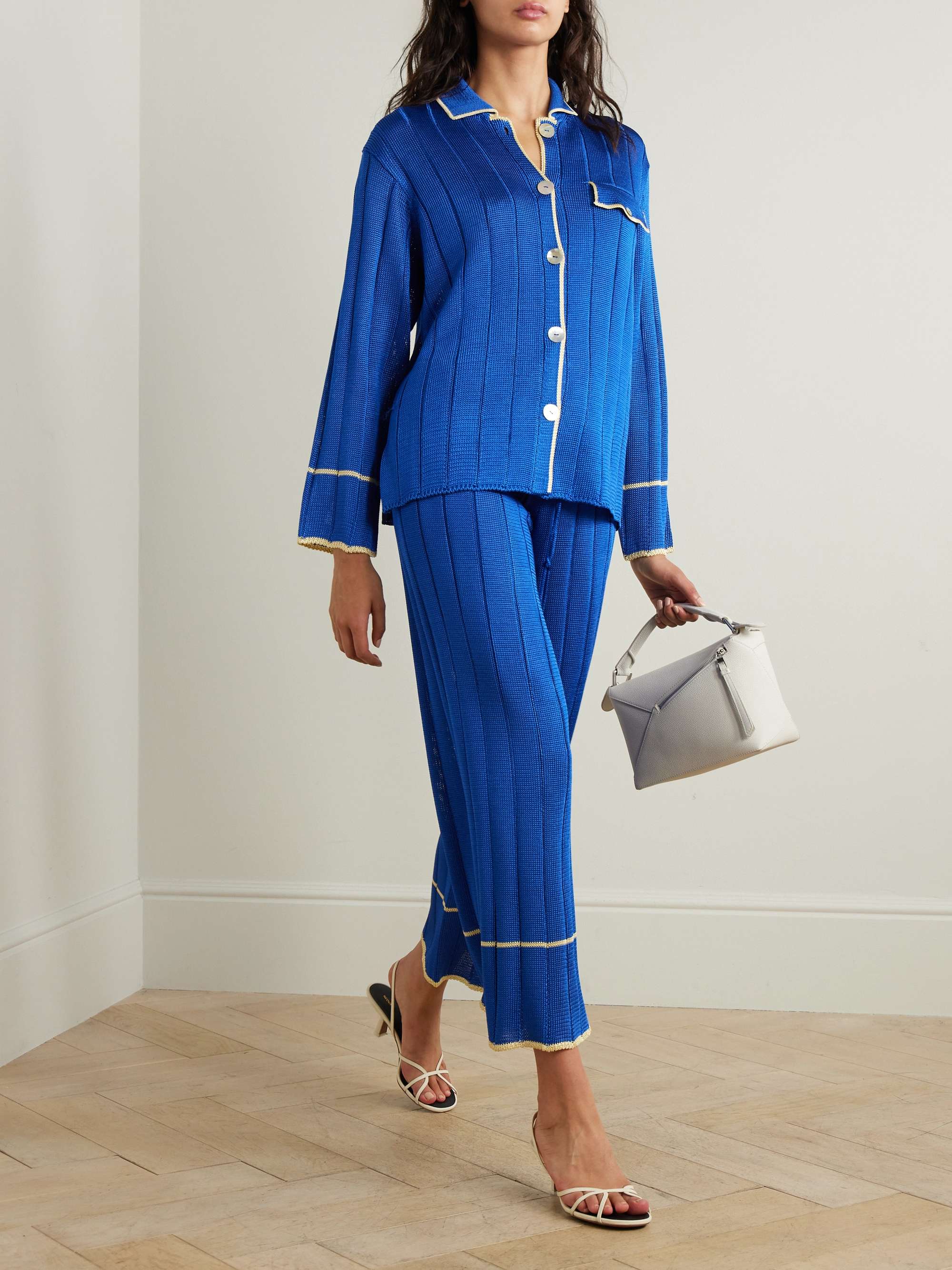 CALLE DEL MAR Ribbed-knit shirt
