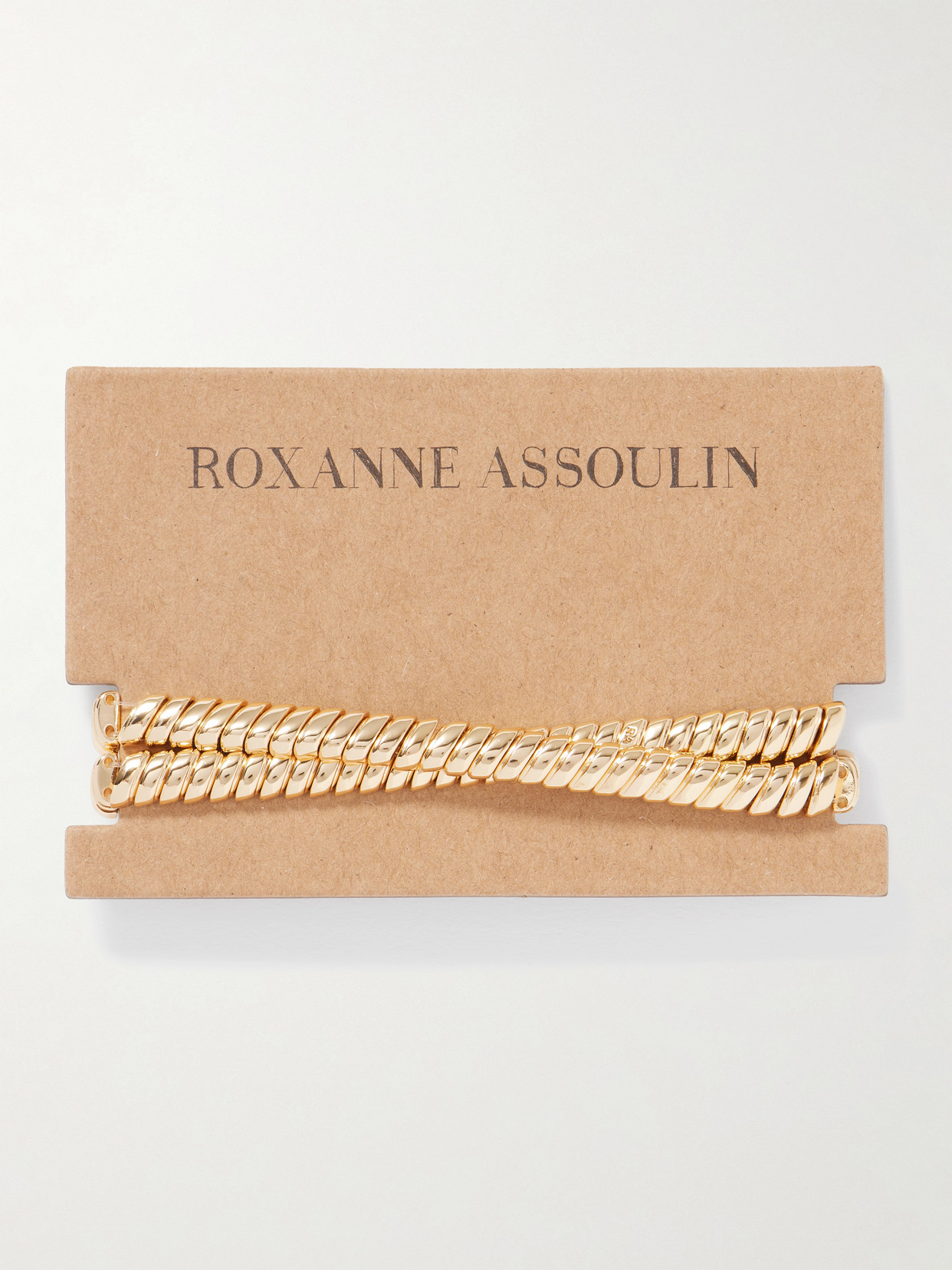 Roxanne Assoulin The Double Cobra Gold-tone Bracelet In Gold