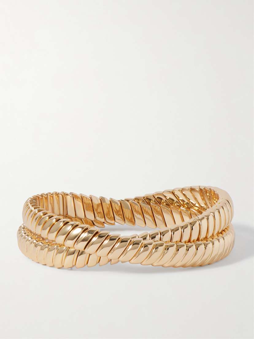 Roxanne Assoulin The Double Cobra Gold-tone Bracelet