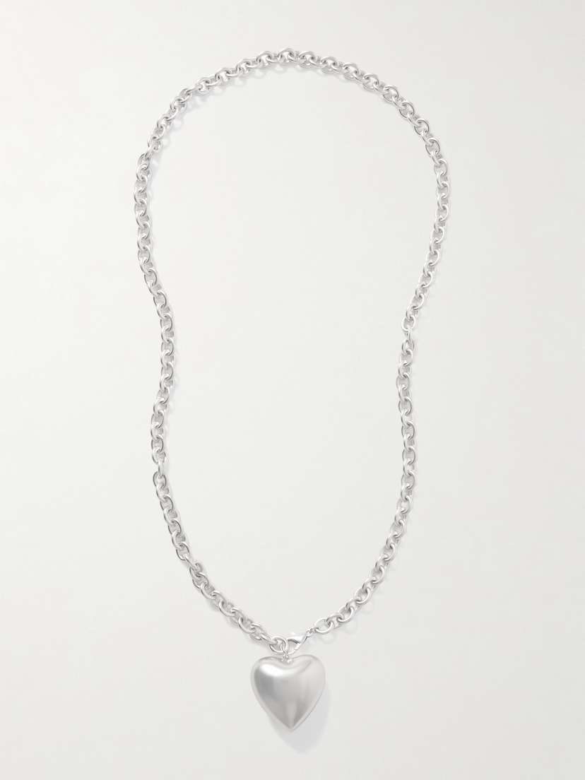 Roxanne Assoulin The Puffy Heart Silver-tone Necklace