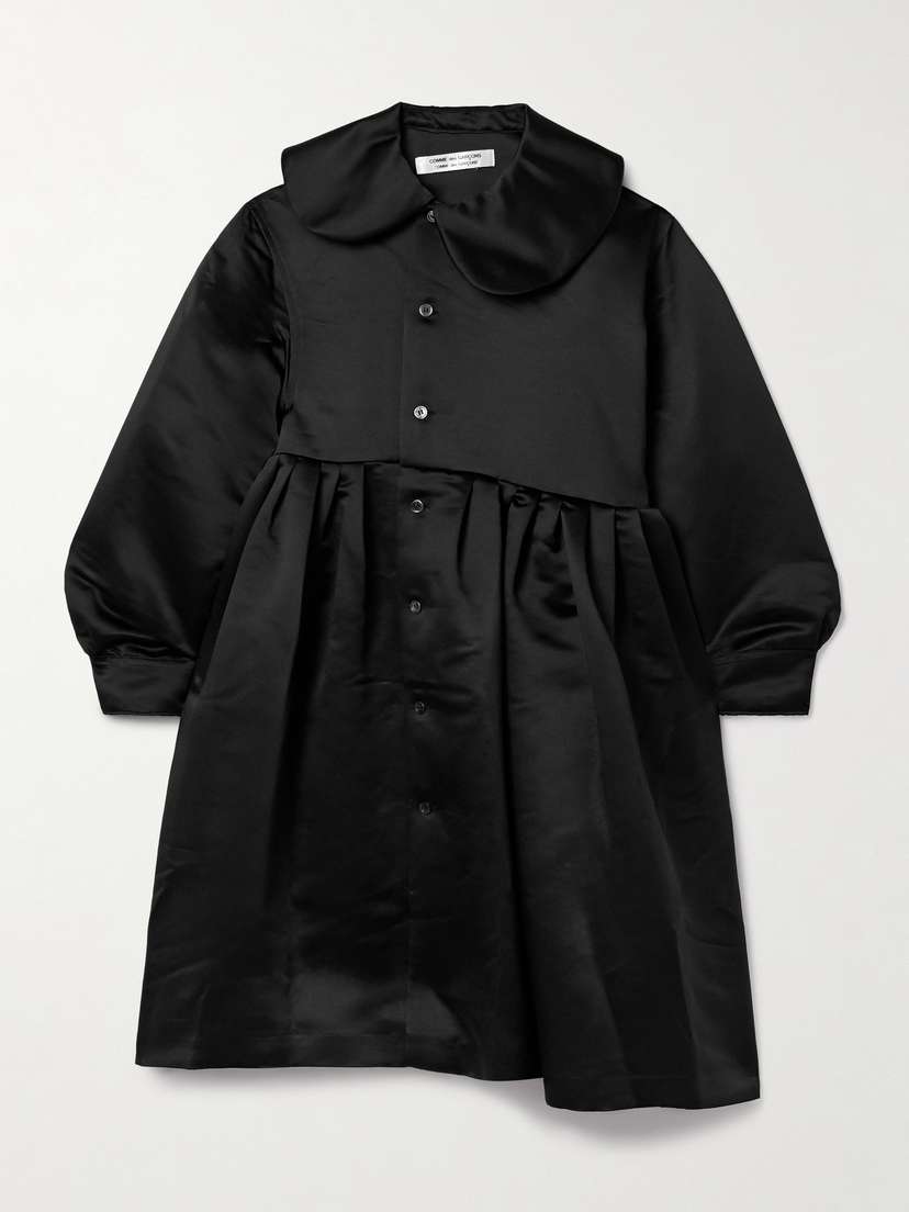 Comme des Garçons Comme des Garçons Pleated Satin Mini Dress