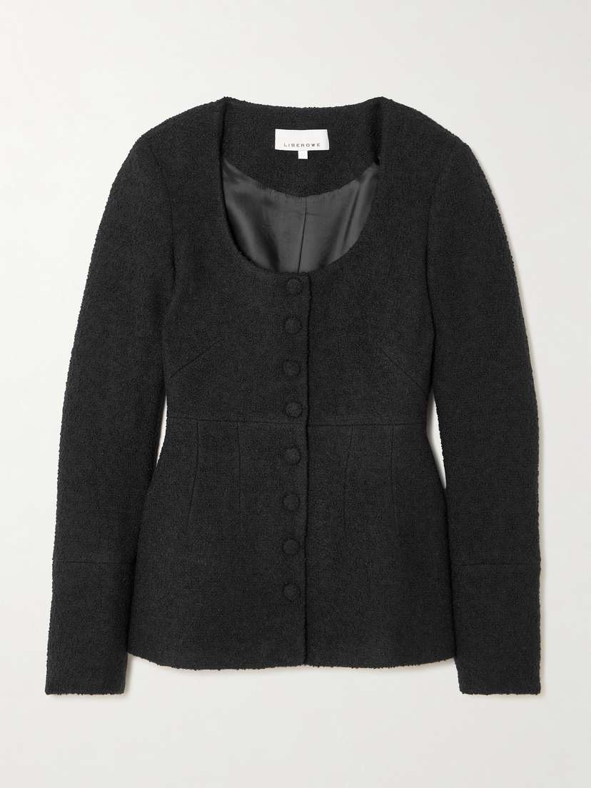 LIBEROWE Amber Wool-blend Tweed Blouse