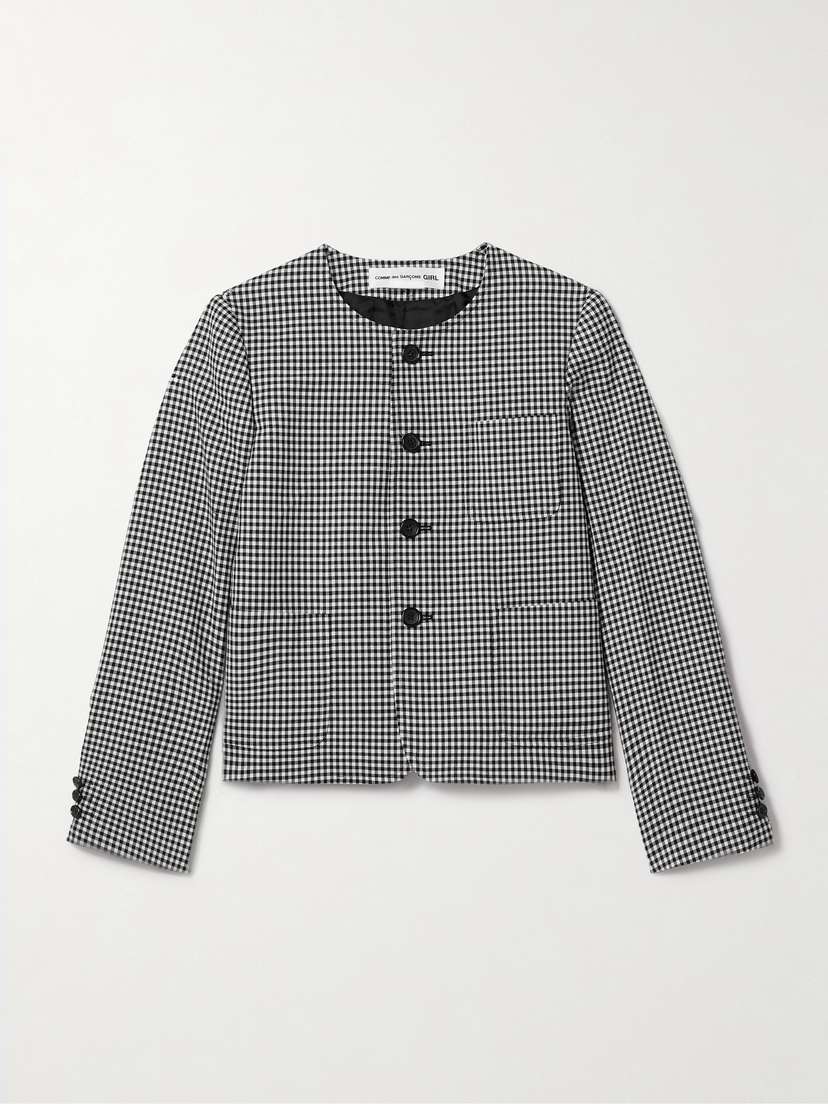 Comme des Garçons GIRL Gingham Wool-twill Jacket