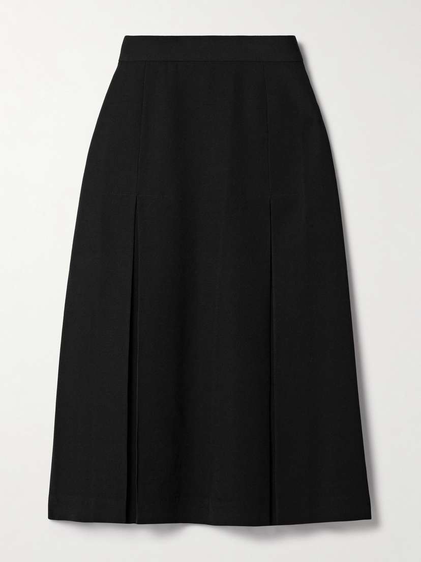 Comme des Garçons GIRL Pleated Wool-gabardine Skirt
