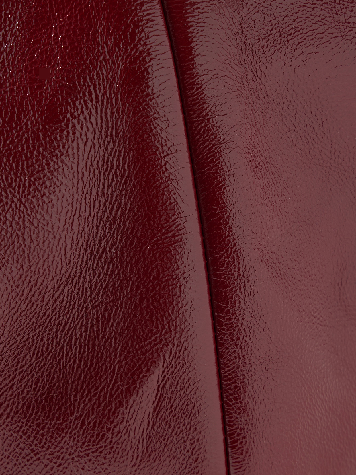Khaite Medium Olivia Patent Hobo Bag In Burgundy