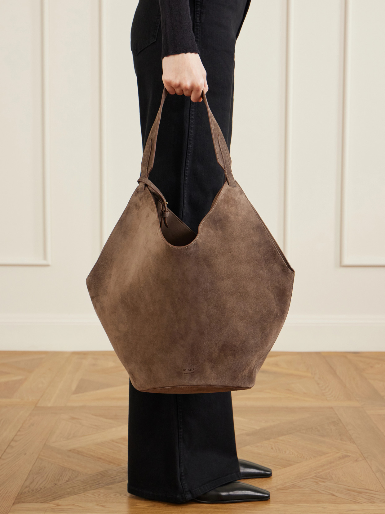 Lotus Medium Suede Tote