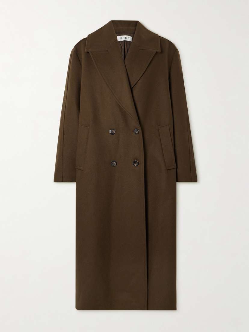 RÓHE Oversized Double-breasted Wool-blend Coat