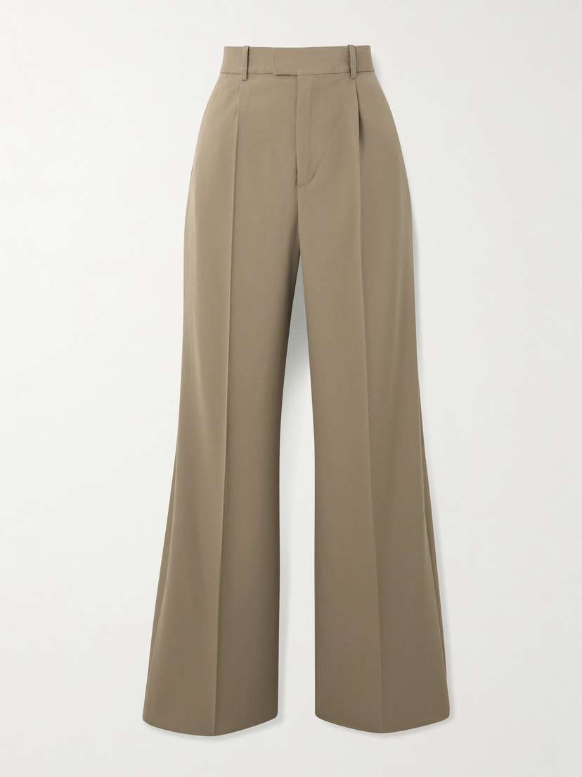 RÓHE Pleated Wool Wide-leg Pants