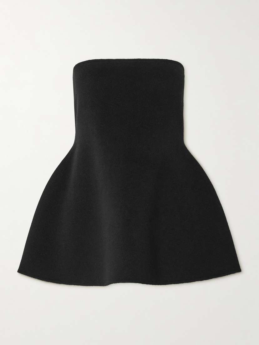 RÓHE Strapless Wool Bustier Top