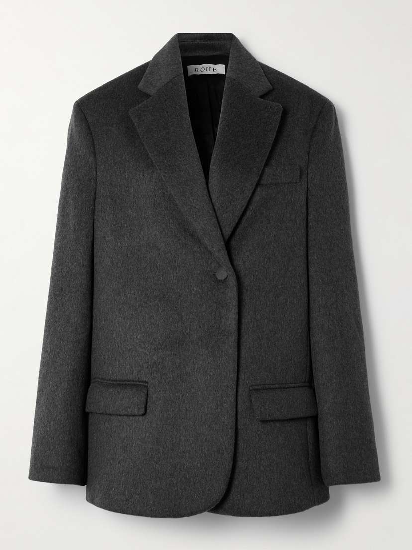 RÓHE Asymmetric Recycled Wool-blend Blazer