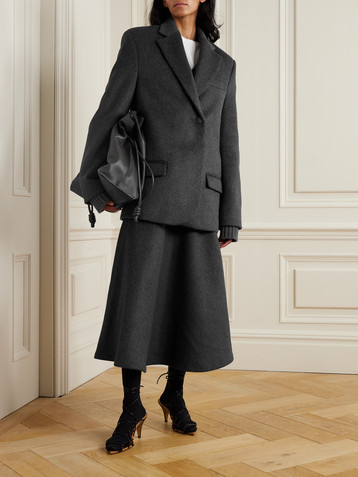 Róhe Asymmetric recycled wool-blend blazer