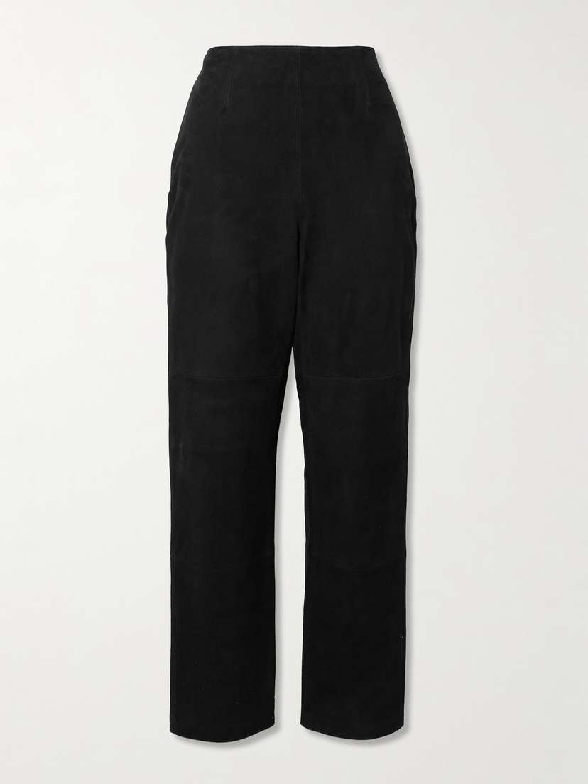 RÓHE Suede Straight-leg Pants