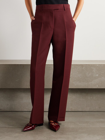 Ferragamo Straight-leg faille pants