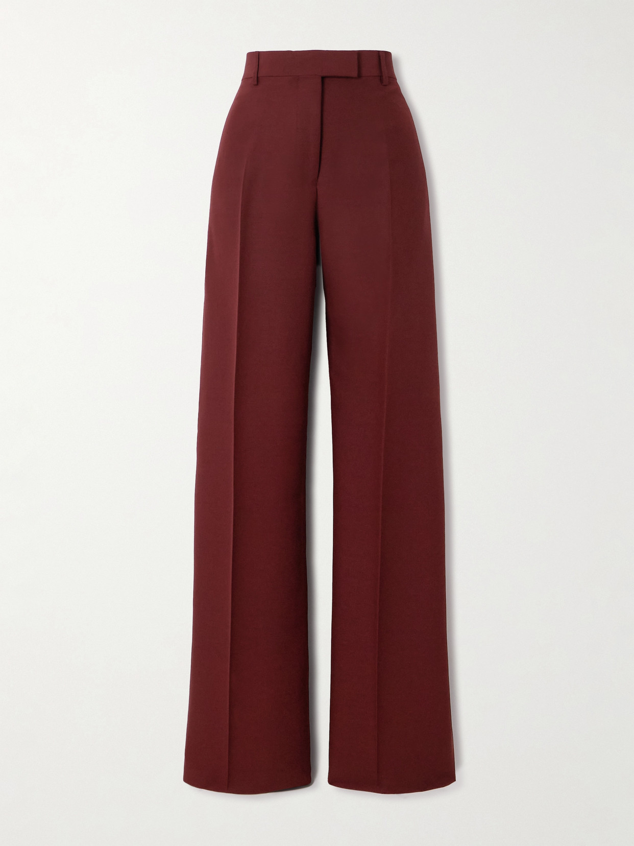 Ferragamo - Straight-leg Faille Pants - Burgundy