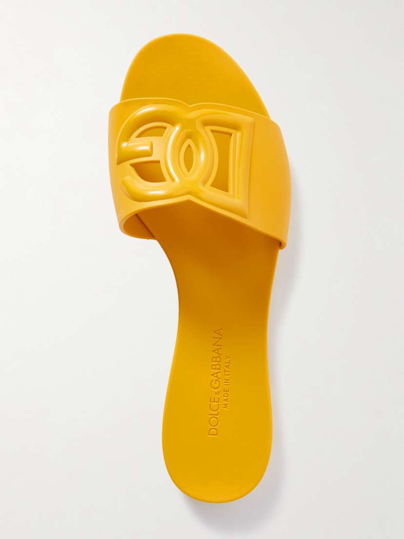 Dolce & Gabbana Cutout Rubber Slides