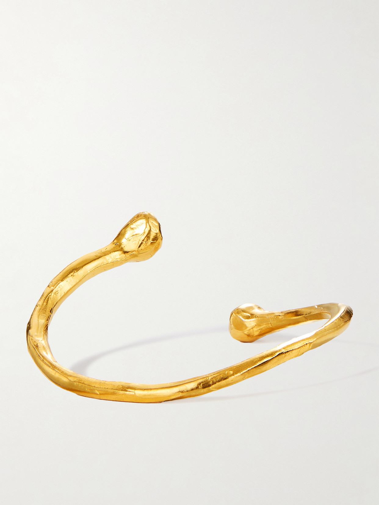 Alighieri The Bones Of Rebirth Recycled Gold-plated Cuff In Gold