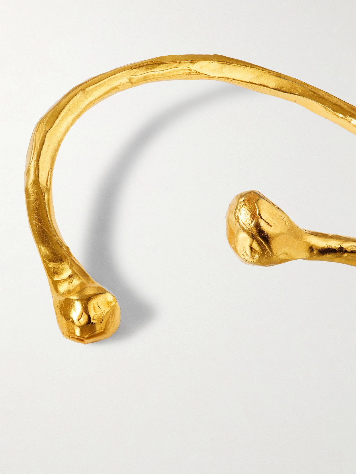 Alighieri The Bones Of Rebirth Recycled Gold-plated Cuff In Gold