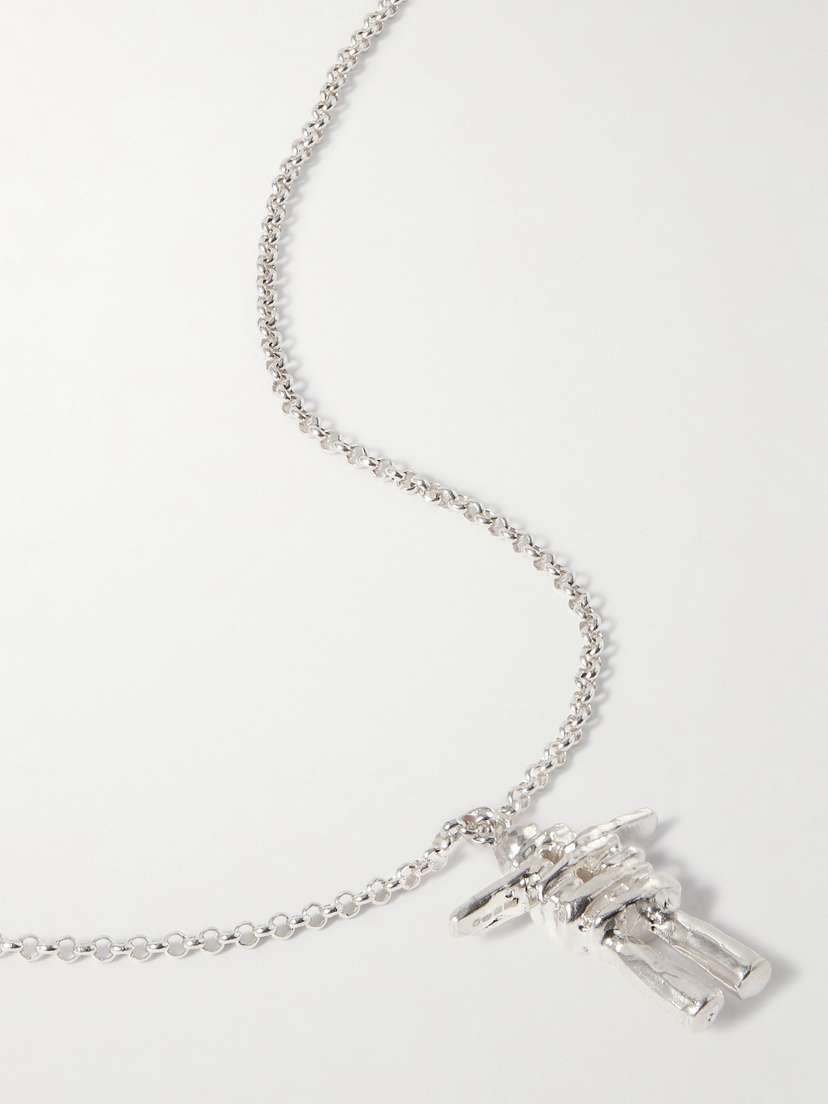 Alighieri The Skeletons Of The Self Recycled Silver Necklace