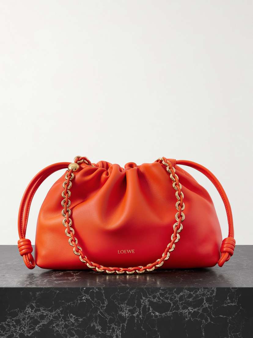 Loewe Flamenco Leather Clutch
