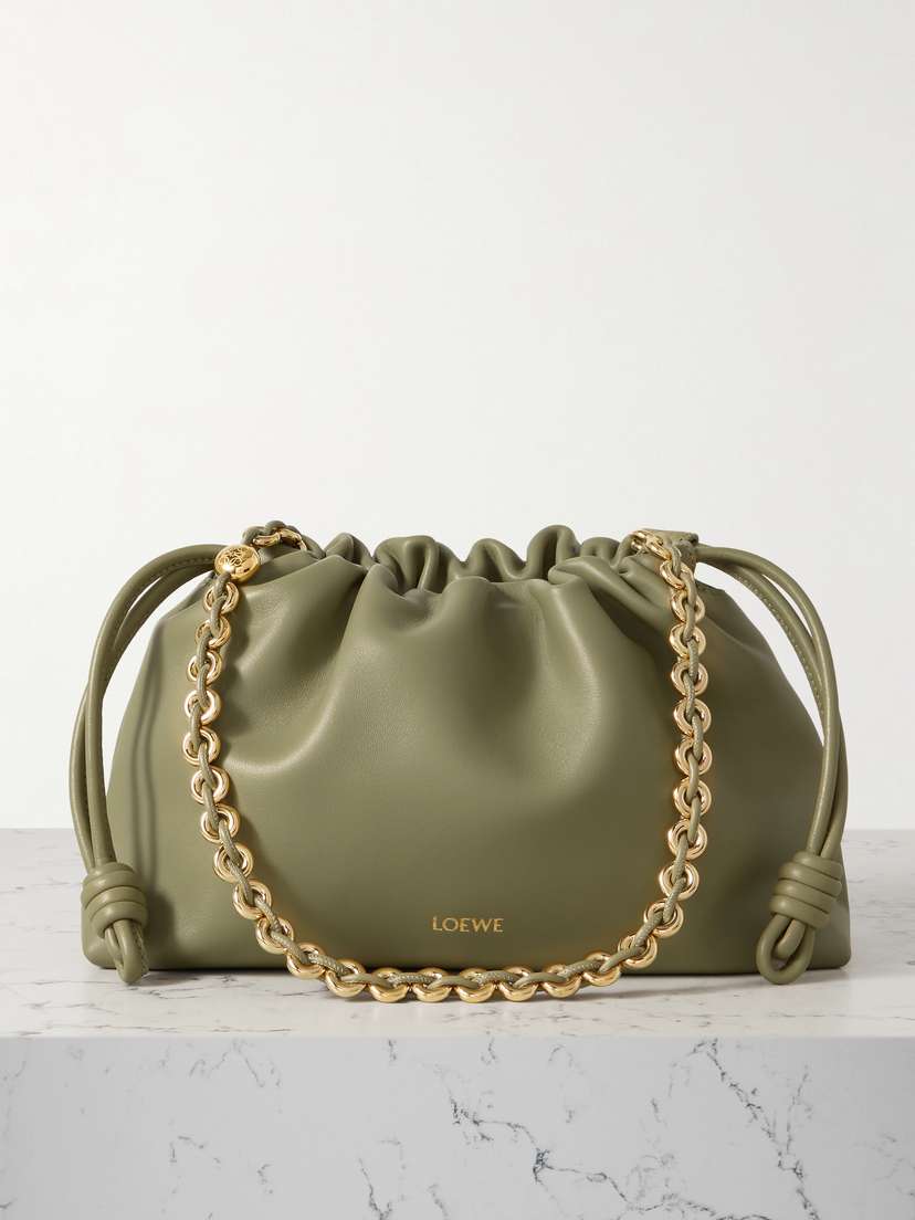 Loewe Flamenco Leather Clutch