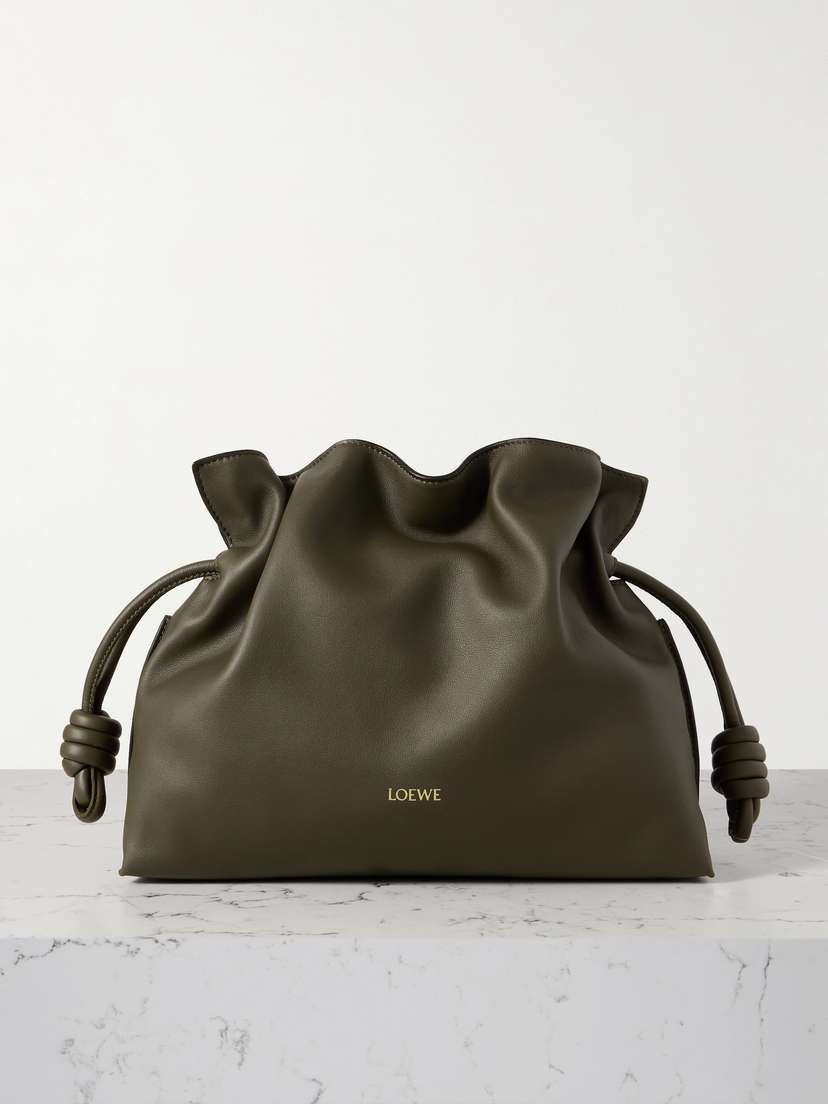 Loewe Flamenco Leather Clutch