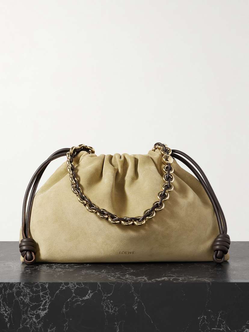 Loewe Flamenco Large Suede Bag