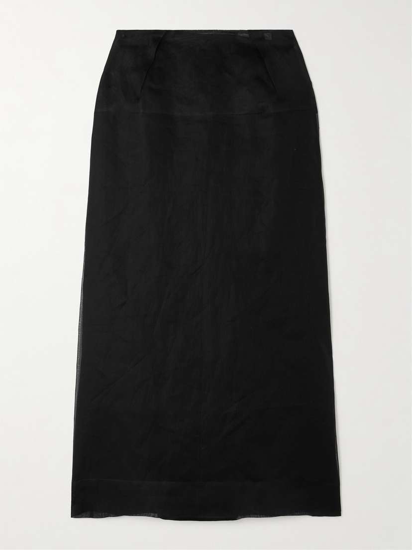 CARVEN Cotton-gauze Midi Skirt