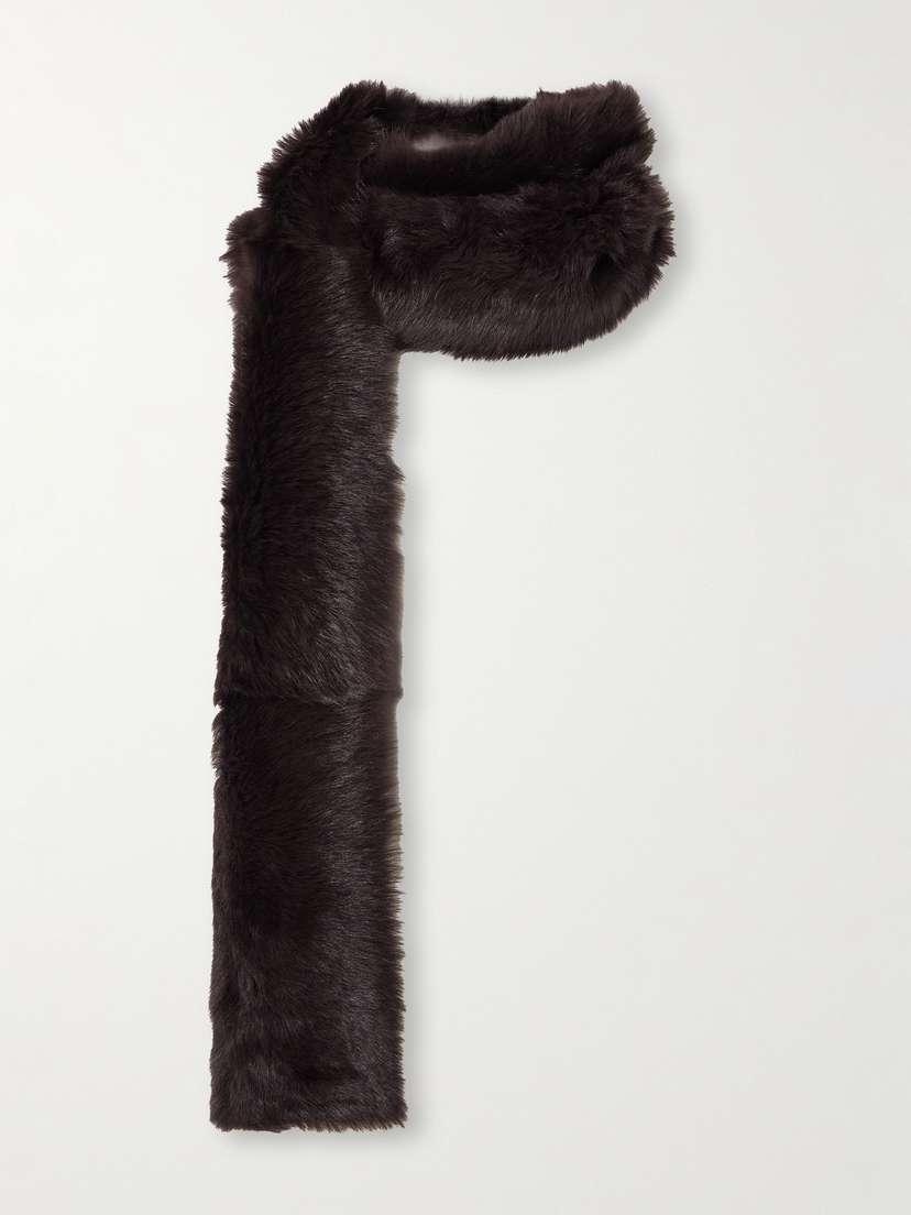 Nour Hammour Evita Shearling Scarf